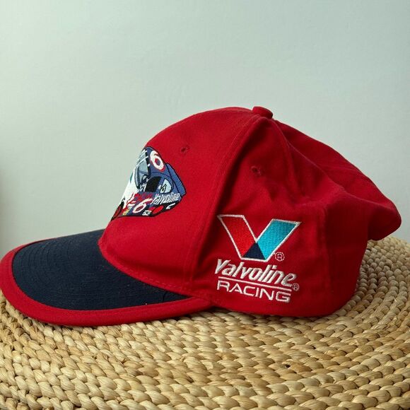 VTG 90's Mark Martin #6 Nascar Strap Back Hat Cap Valvoline Race Car - Picture 3 of 6